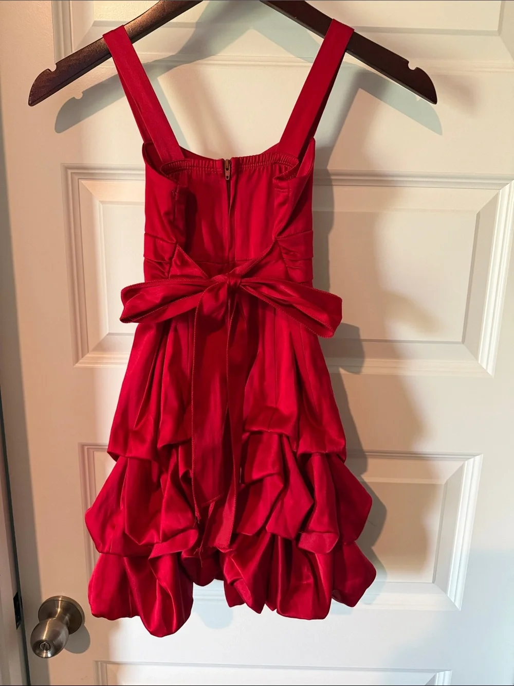 Ruby Rox Red Girls Sleeveless Bubble Party Dress Bow Zipper Back 8
